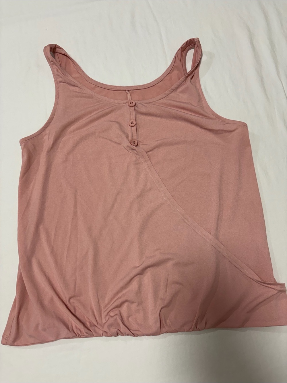HALARA Dusty Rose Button-Front Tank